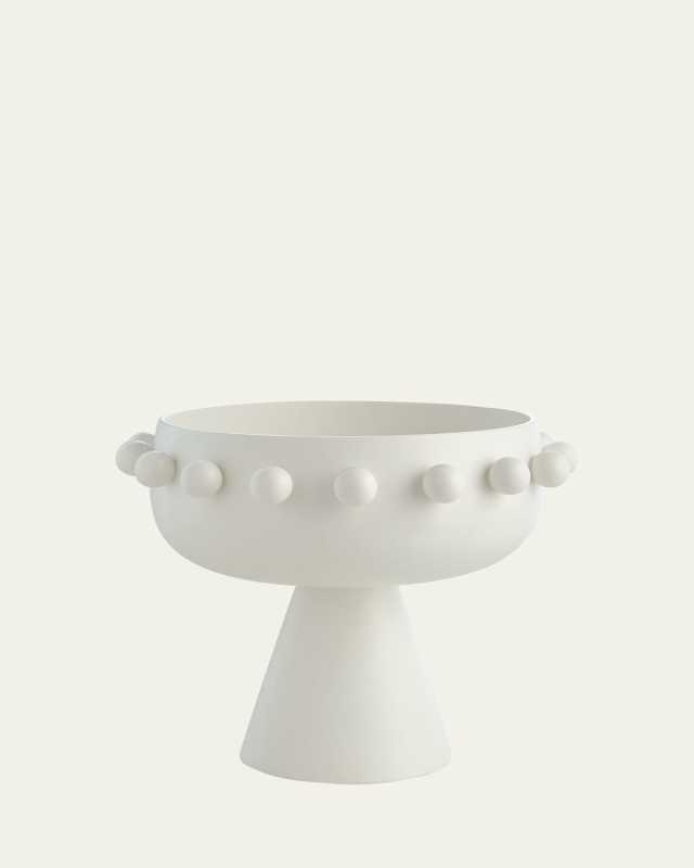 Spheres Collection White Footed Bowl
